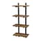 Alaterre Furniture Pomona 48"H Metal and Solid Wood Wall Shelf AMBA5620 - alternate 1
